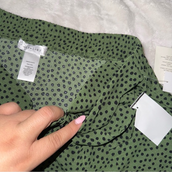 Green Polka Dot Midi Skirt NWT - Picture 7 of 11